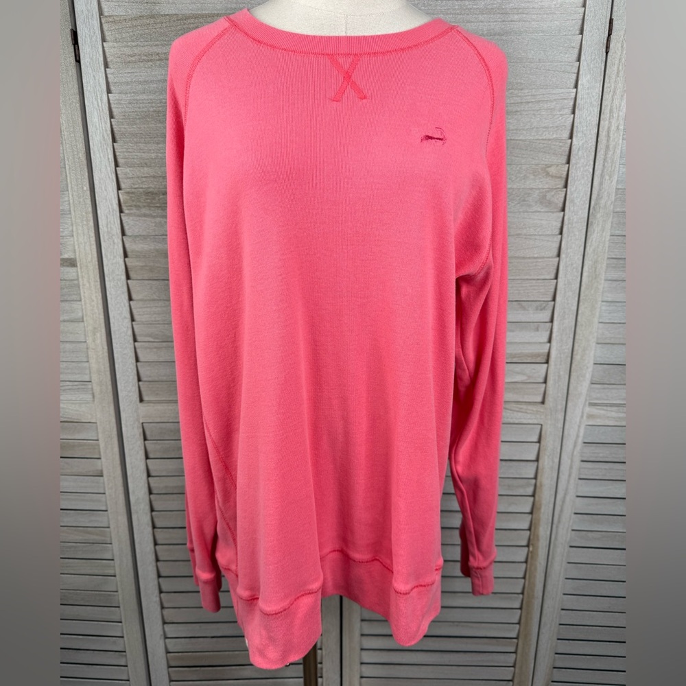 CUFFY'S OF CAPE COD Women's Coral Crewneck Sweatshirt with Embroidery-XL